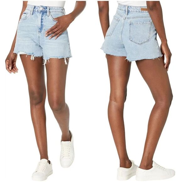 Blank NYC Reeve Sustainable High-Rise Ribcage Shorts sz 29